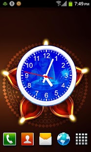 Diwali Clock Live Wallpaper