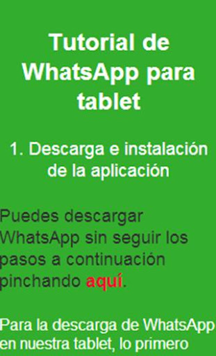 Instalar WhatsAp en tablets