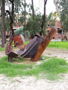 Wood and Machinery Sculpture