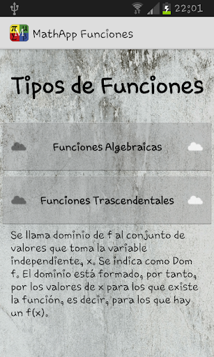 MathApp Funciones