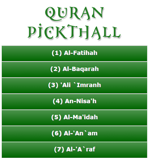 Quran Pickthall