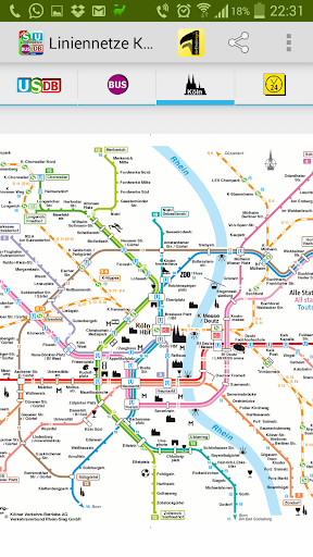 【免費交通運輸App】Liniennetze Köln-APP點子