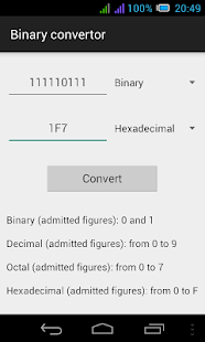 Free Binary convertor APK
