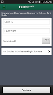 Exchange Bank Mobile Screenshots 1