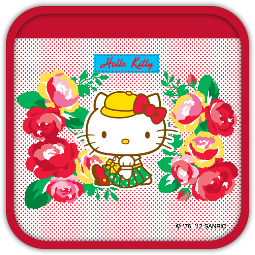 Hello Kitty RosePretty  Theme 個人化 App LOGO-APP開箱王