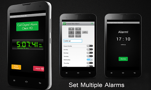 Cell Digital Alarm Clock HD