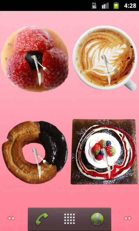 Android application Sweet Clock screenshort