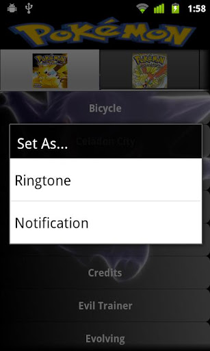 Pokemon Sounds Android app Screenshot 3