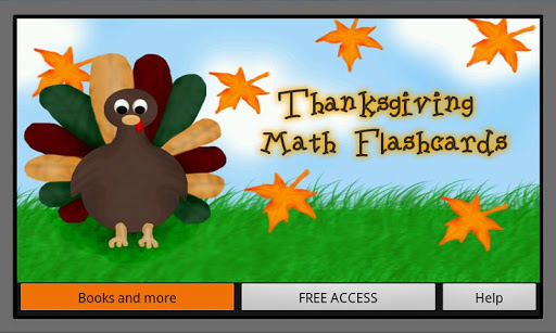 Thanksgiving Math Flashcards