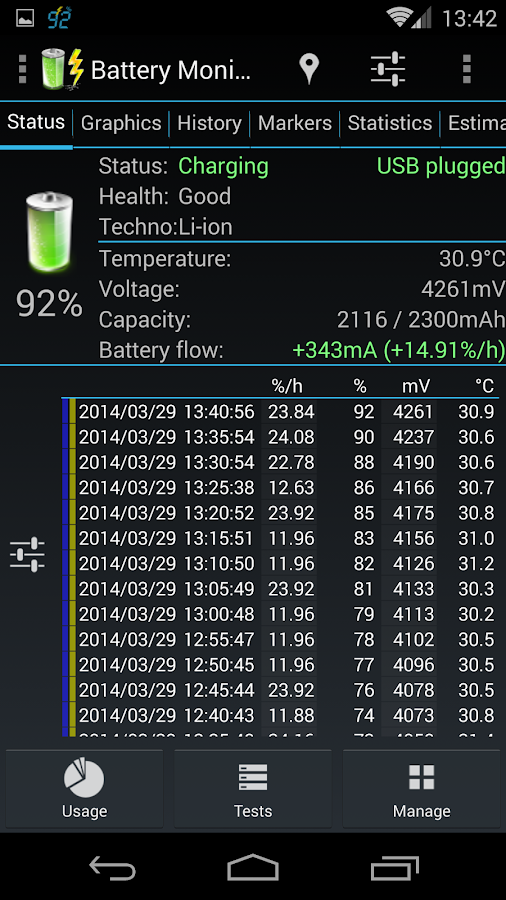 Battery Monitor Widget - screenshot