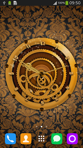 Luxury Clock Live Wallpaper