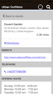 Lastest Locations of Urban Outfitters APK for PC