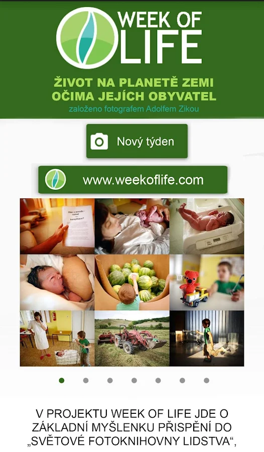 Week of Life – snímek obrazovky