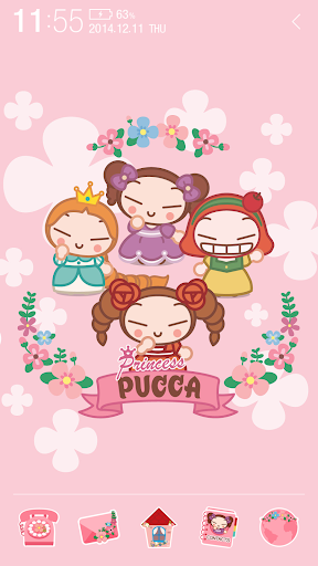 Pucca Princess Atom Theme