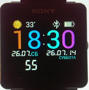 WeatherColorSW for SmartWatch2 Screen 3
