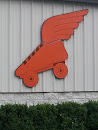 Winged Skate Sign