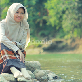 Smile of Happiness by Isnaini Ma'ruf - People Portraits of Women