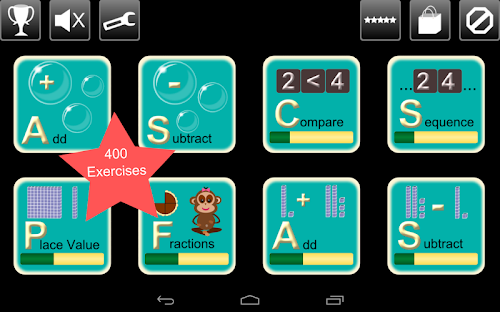 Android application First Grade Math screenshort