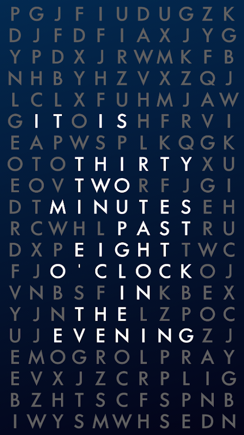 Android application Phrase Clock screenshort