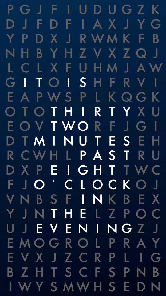 Phrase Clock Screen 1