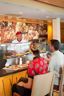 In the mood for first-rate sushi? Head to Izumi aboard your Radiance of the Seas cruise. 