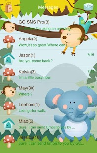 Lastest GO SMS PRO ZOO THEME APK