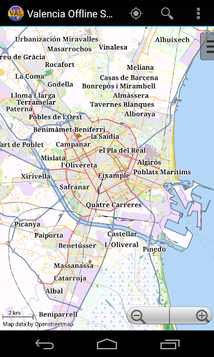 Valencia Offline City Map