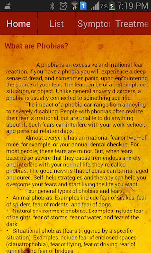 Fears And Phobias