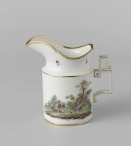 Melkkan, beschilderd met een landschap met vee