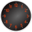Black Clock Widget 2x2 icon