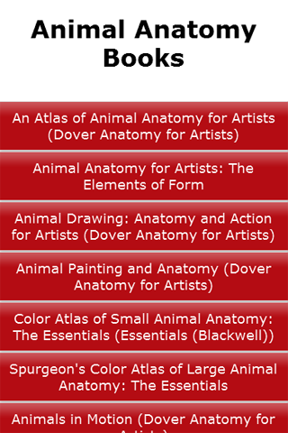 Animal Anatomy Books