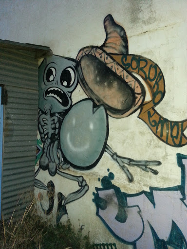 Street Art Esqueleto