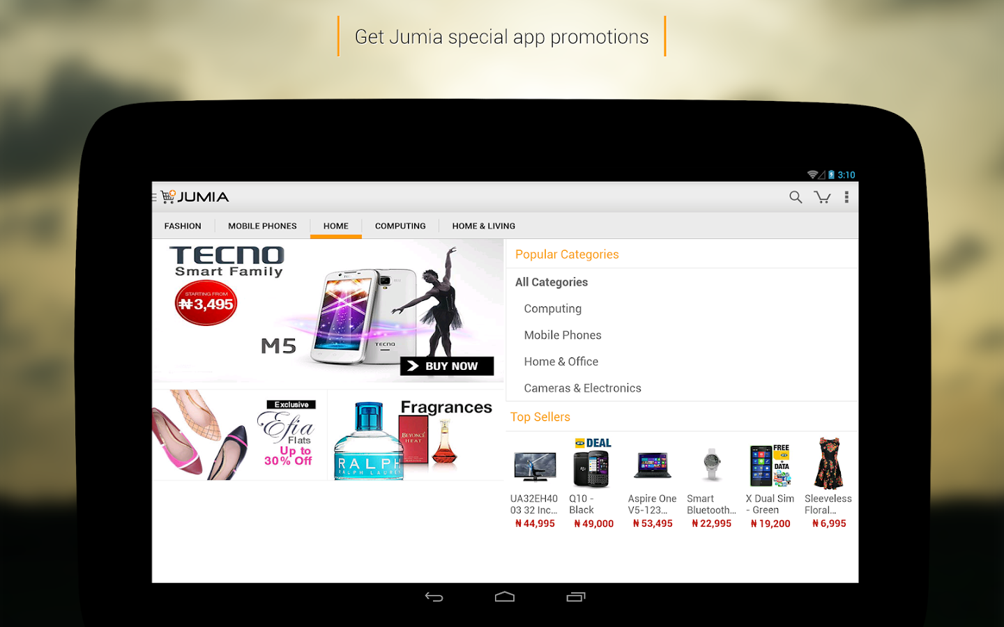 JUMIA Online shopping screenshot