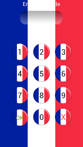 【免費工具App】France Flag Pin Lock Screen-APP點子