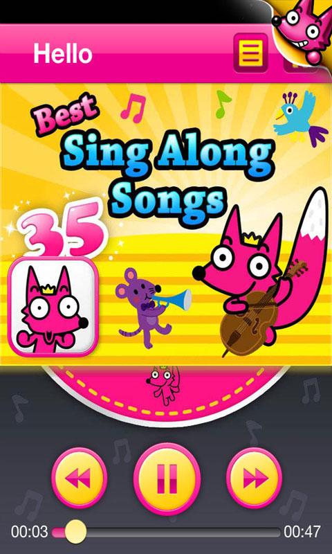 35 Sing Along Songs Screen 2
