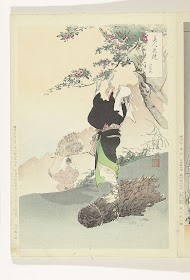 Bergkers plukkende vrouw