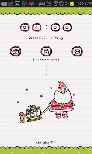 Doodle Christmas go locker