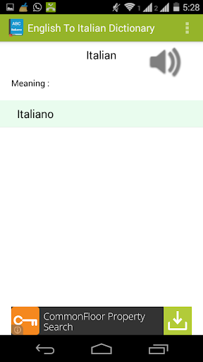 English To Italian Dictionary
