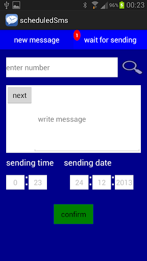 scheduledSms