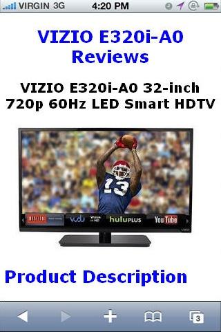 E320iA0 LED Smart HDTV Reviews