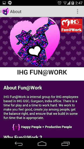 IHG Fun Work