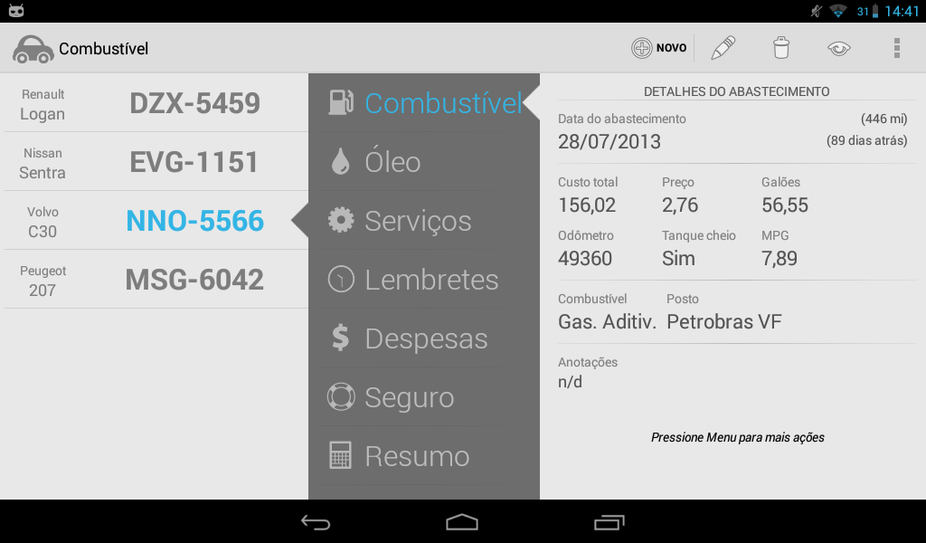 Carango - Controle de Veículos