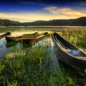 Boats in Tamblingan by Bayu Adnyana - Transportation Boats