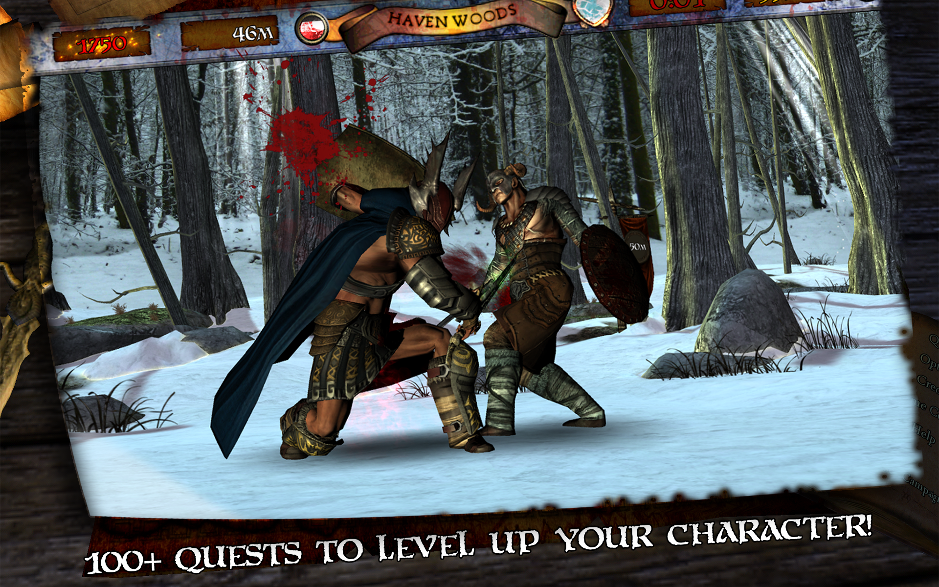 Android application Infinite Warrior screenshort