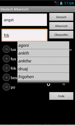 Learn German Albanian