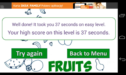 Memory Puzzle - Fruits Screenshots 8