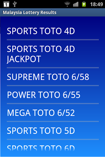 Malaysia winning numbers