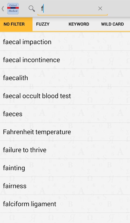 Oxford Medical Dictionary TR Android Apps on Google Play