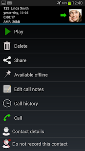 Automatic Call Recorder Pro - screenshot thumbnail