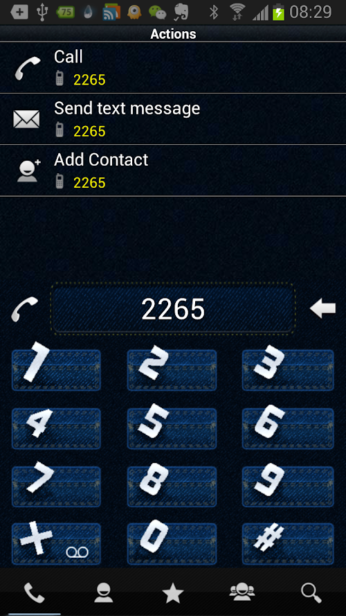 Android application RocketDial CowBoy Theme screenshort